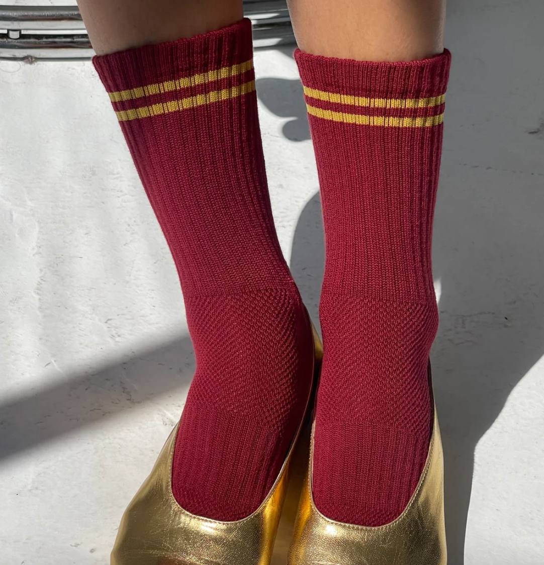 Le Bon Shoppe Boyfriend Socks Cardinal