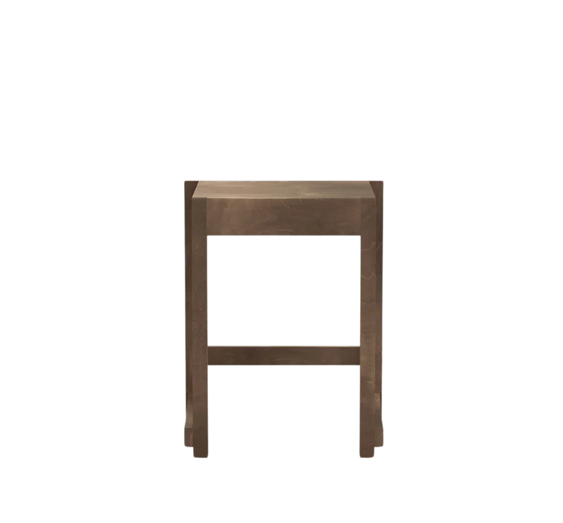 Frama Low Stool 01 Dark Brown Birch