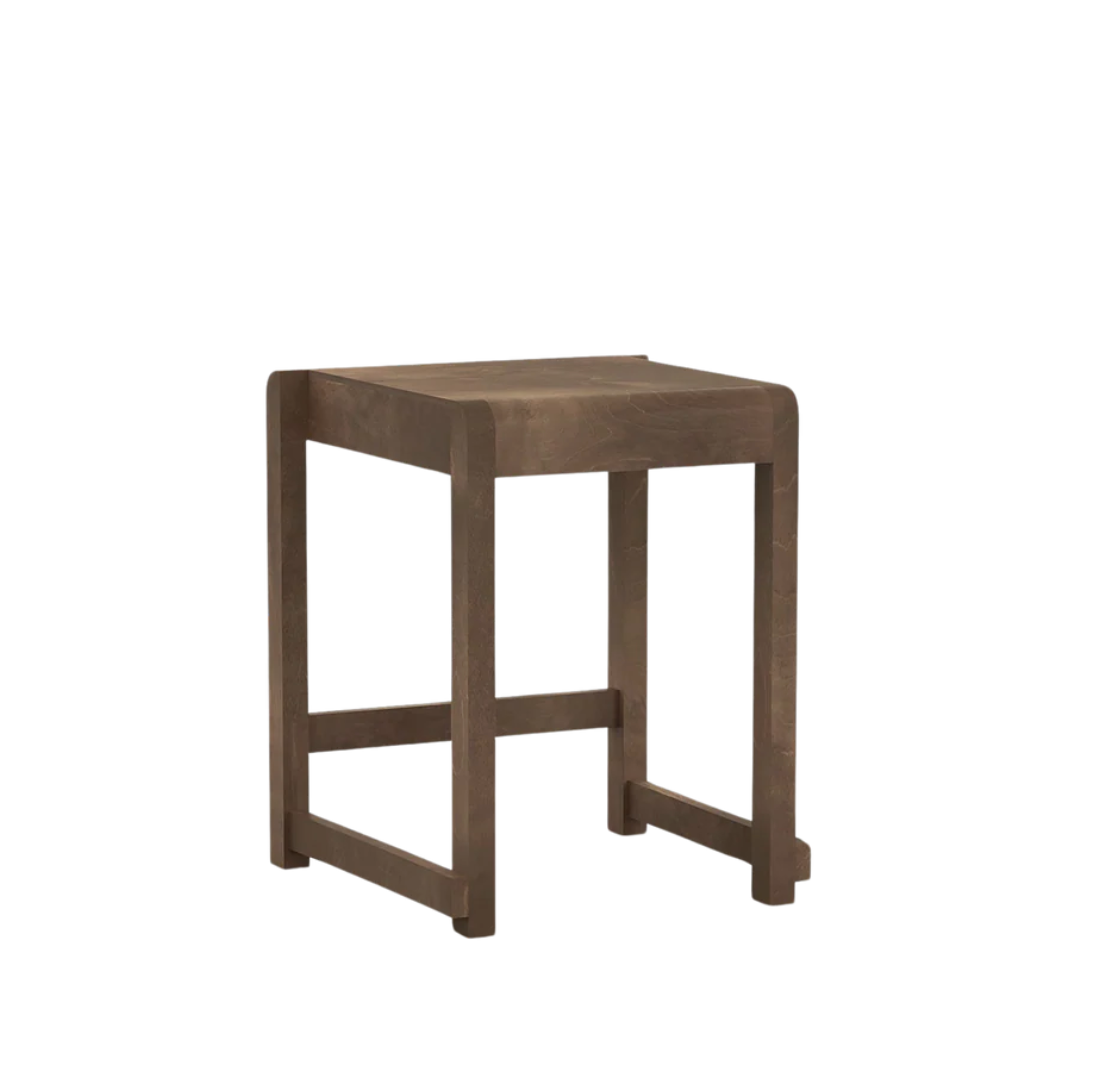 Frama Low Stool 01 Dark Brown Birch