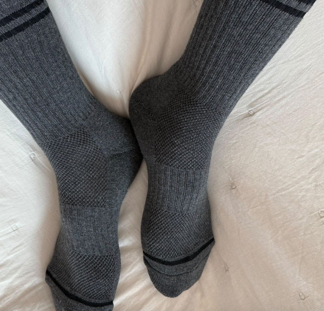 Le Bon Shoppe Boyfriend Socks Charcoal