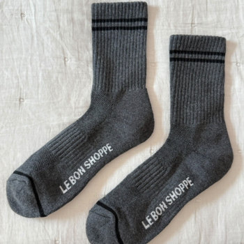 Le Bon Shoppe Boyfriend Socks Charcoal
