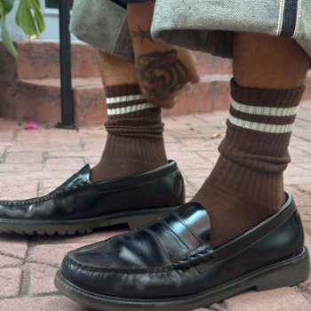 Le Bon Shoppe Extended Boyfriend Socks Wood OS
