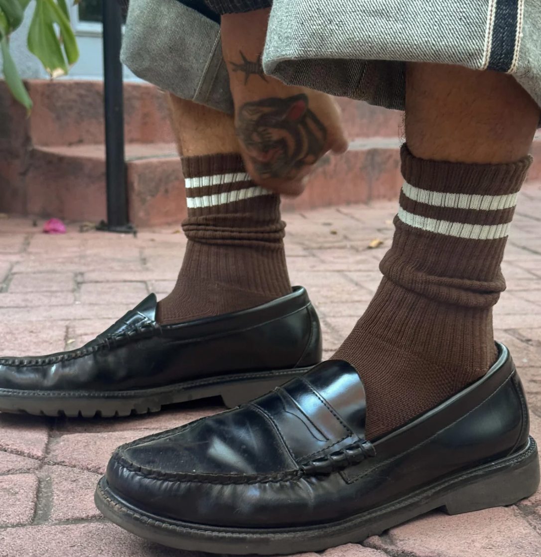 Le Bon Shoppe Extended Boyfriend Socks Wood OS