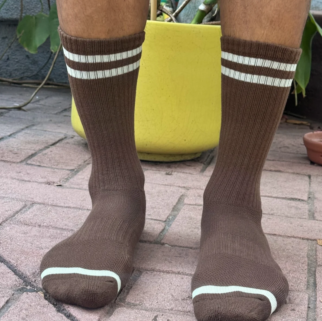 Le Bon Shoppe Extended Boyfriend Socks Wood OS