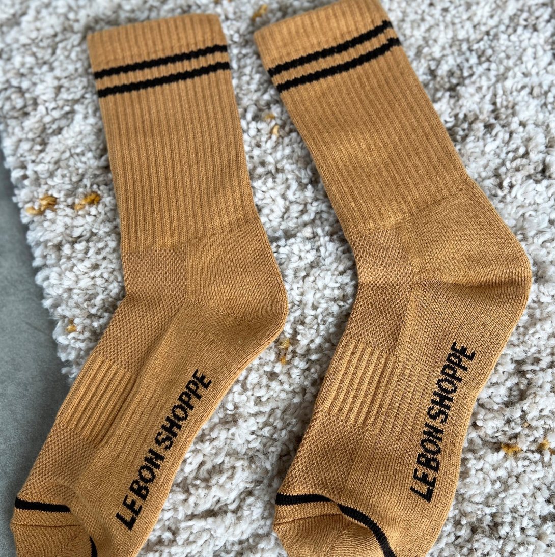Le Bon Shoppe Boyfriend Socks Biscotti