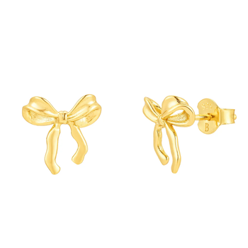 Brandlinger Earrings Gold Bow