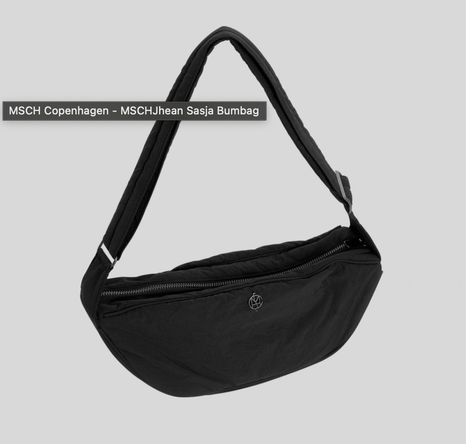 Msch Copenhagen Jhean Sasja Bumbag Black