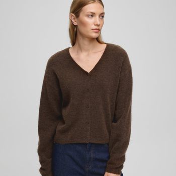Msch Copenhagen Milania Hope Cardigan Slate Black Mel