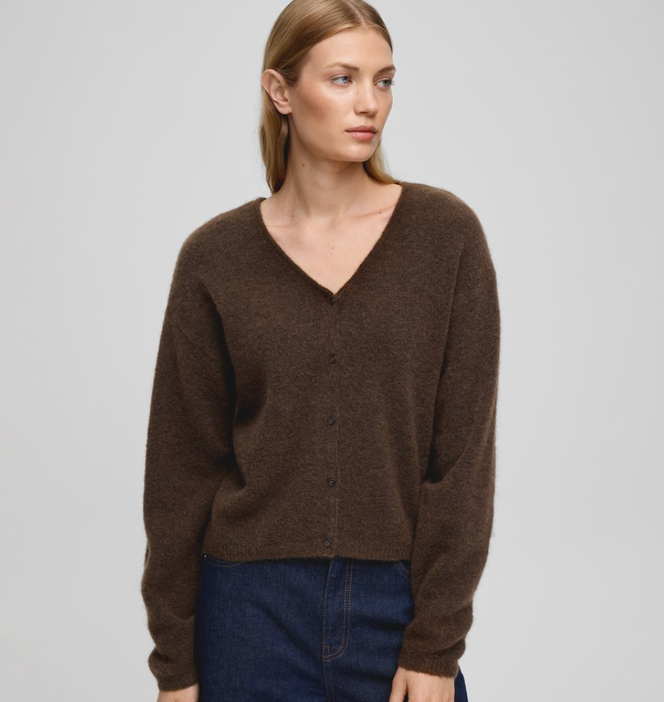 Msch Copenhagen Milania Hope Cardigan Slate Black Mel