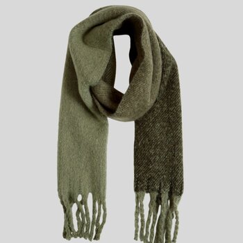 Msch Copenhagen Scarf Rays Rosin/Oil Green