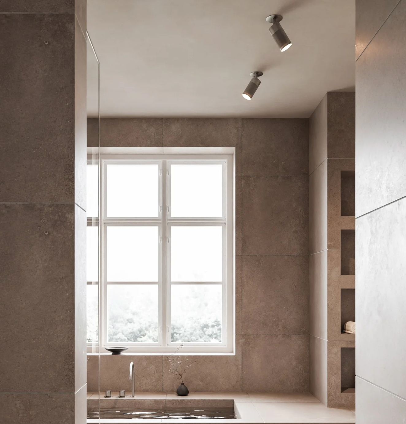 Thorup Recessed Ceiling Light I Nickel-plated Brass