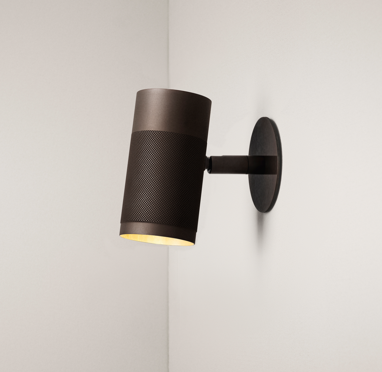 Thorup Small Recessed Wall Lamp I Browned Brass