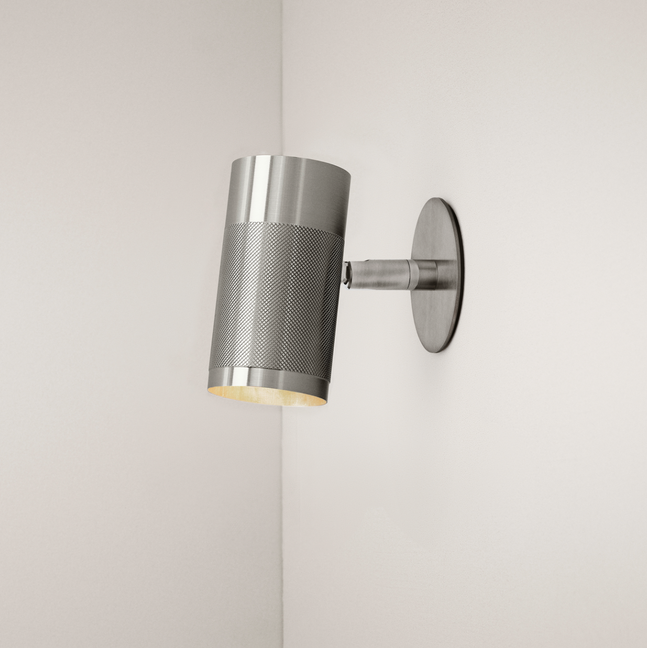 Thorup Small Recessed Wall Lamp I Nickel-plated Brass