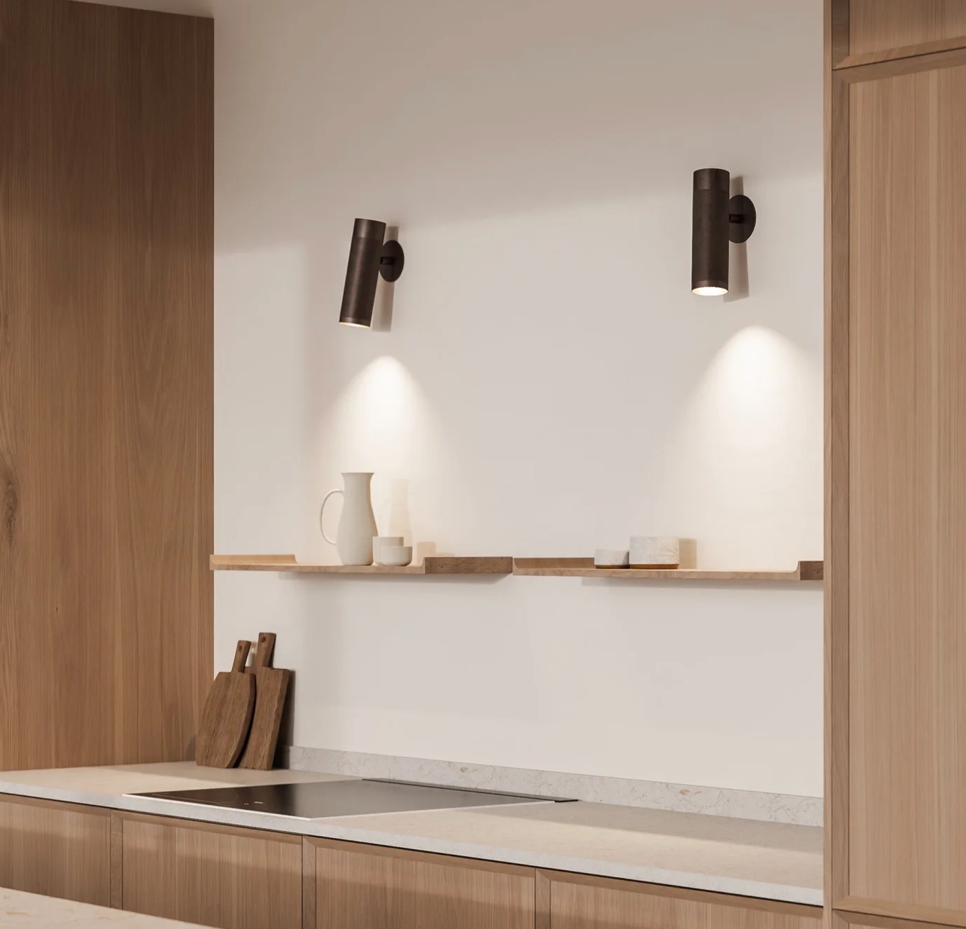 Thorup Recessed Wall Lamp I Browned Brass