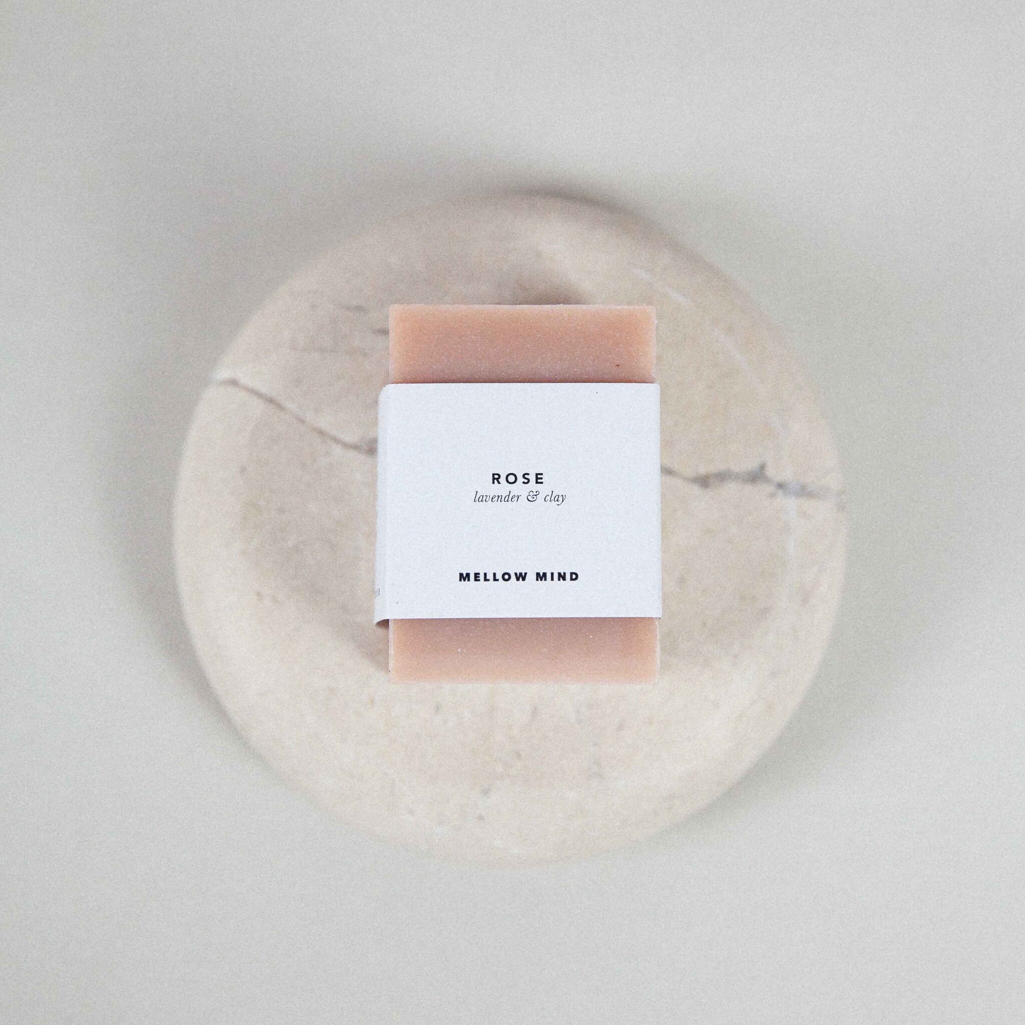 Mellow mind Rose Clay Soap Lavender