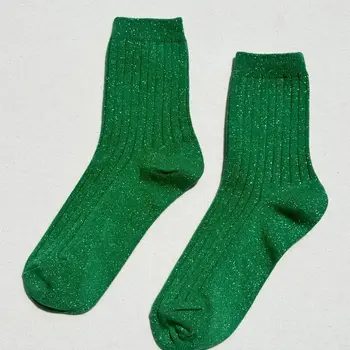 Le Bon Shoppe Her Socks Emerald Glitter