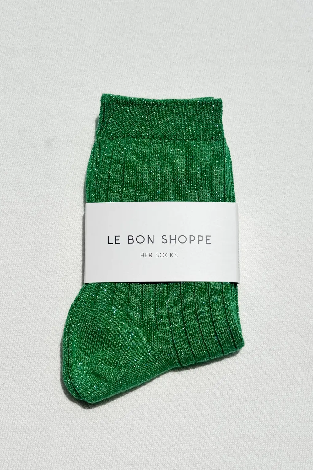 Le Bon Shoppe Her Socks Emerald Glitter