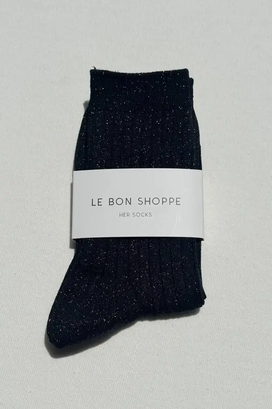 Le Bon Shoppe Her Socks Copper Black