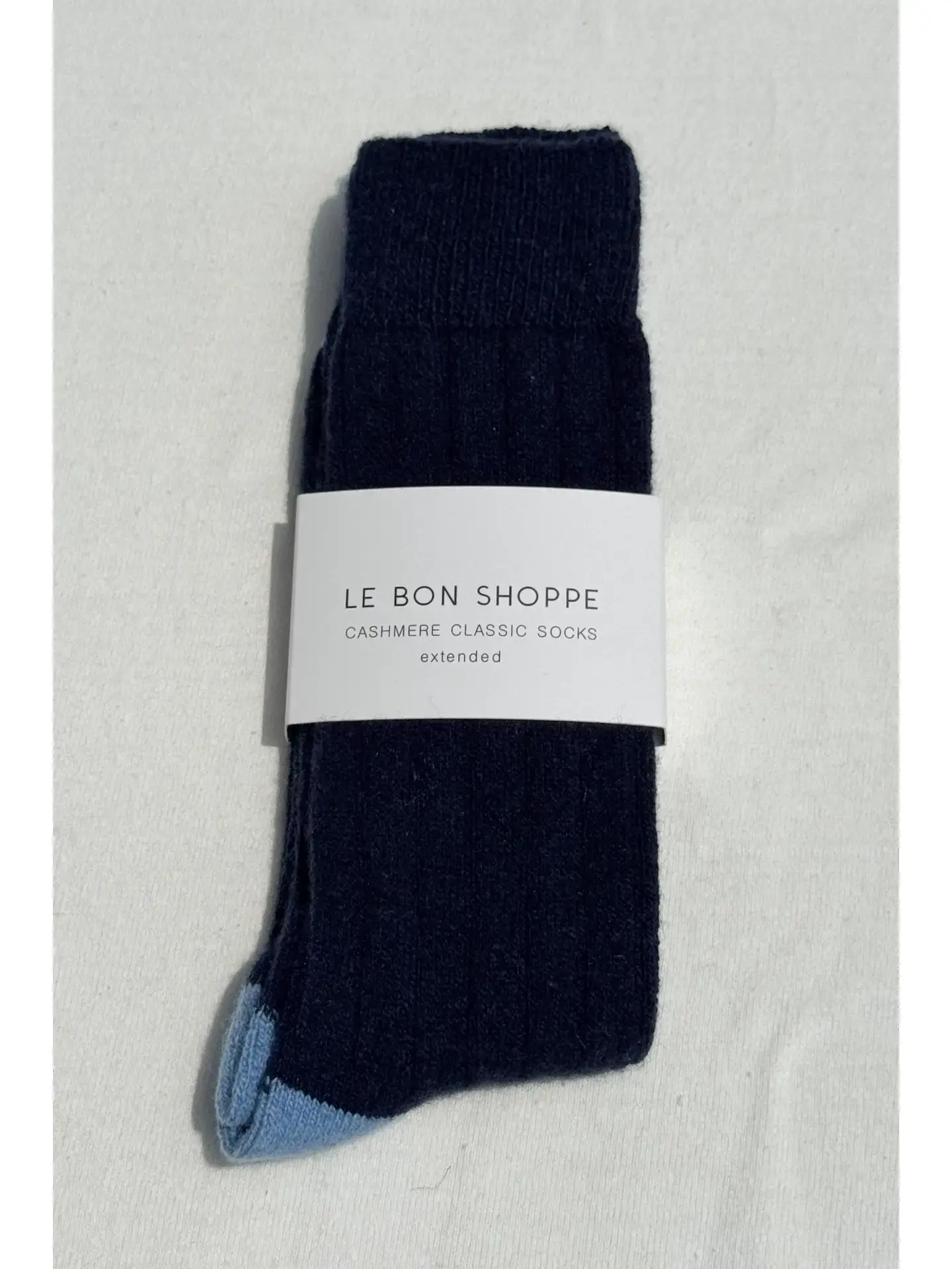 Le Bon Shoppe Extended Classic Cashmere Socks Navy