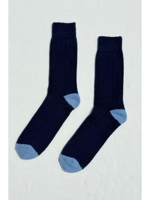 Le Bon Shoppe Extended Classic Cashmere Socks Navy