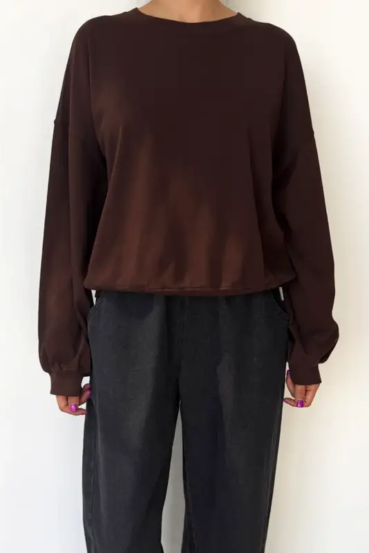 Le Bon Shoppe Cali Sweatshirt Dark Cacao