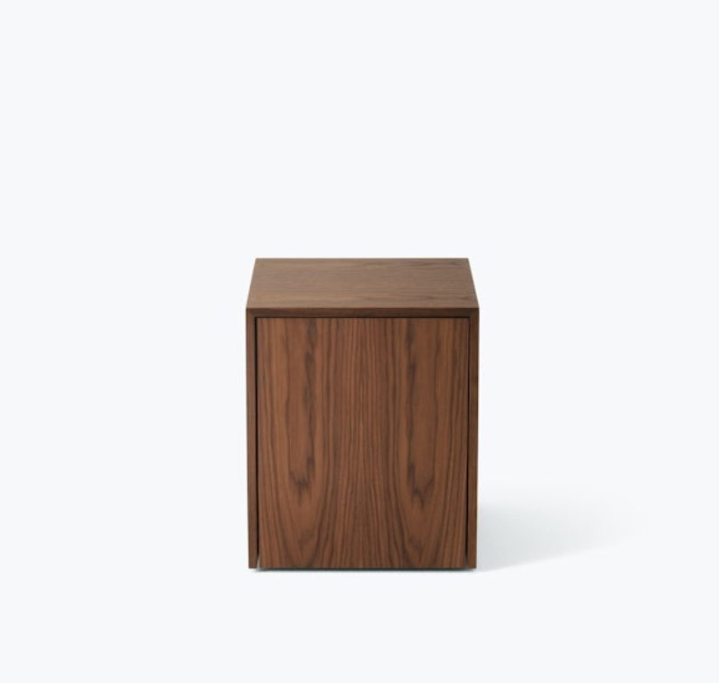 New Works Mass Side Table w. Drawer Walnut