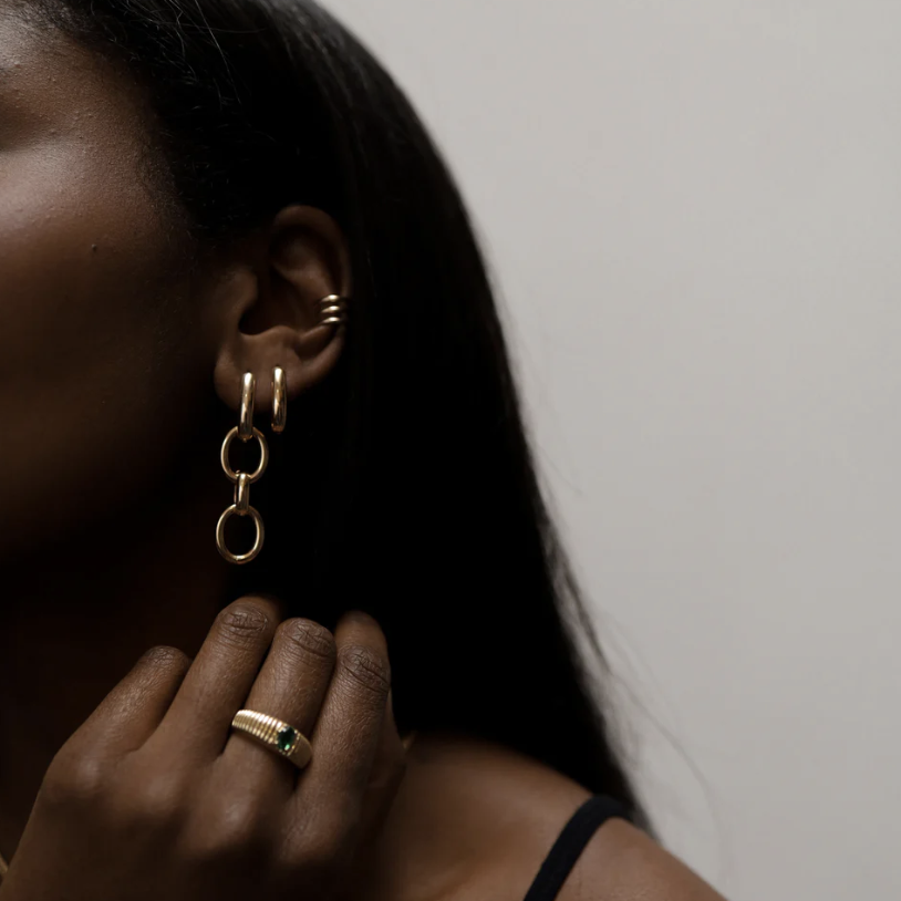 Huguette Paris Earrings Villiers Gold