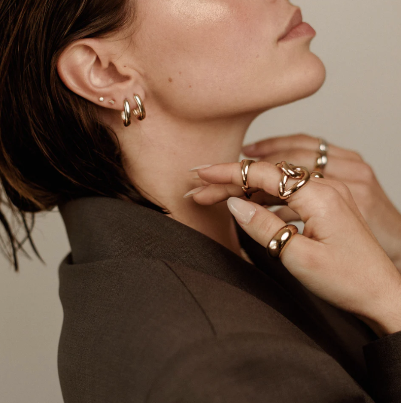 Huguette Paris Earrings Villiers Gold