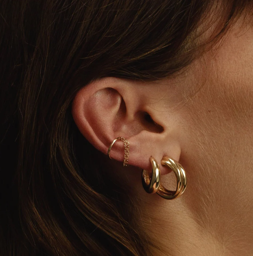 Huguette Paris Earrings Adrienne Gold