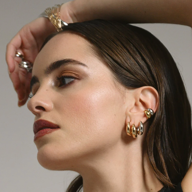 Huguette Paris Earrings Halée Gold