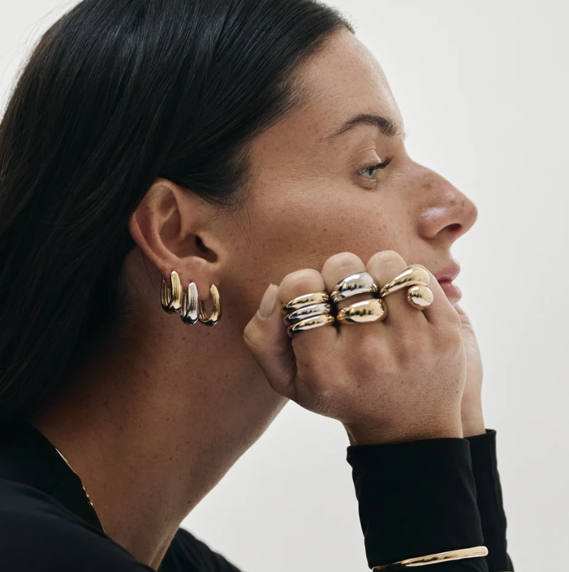 Huguette Paris Earrings Vilette Gold