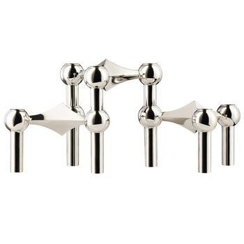 Stoff Nagel Candle Holder Nagel Chrome 3 Pack