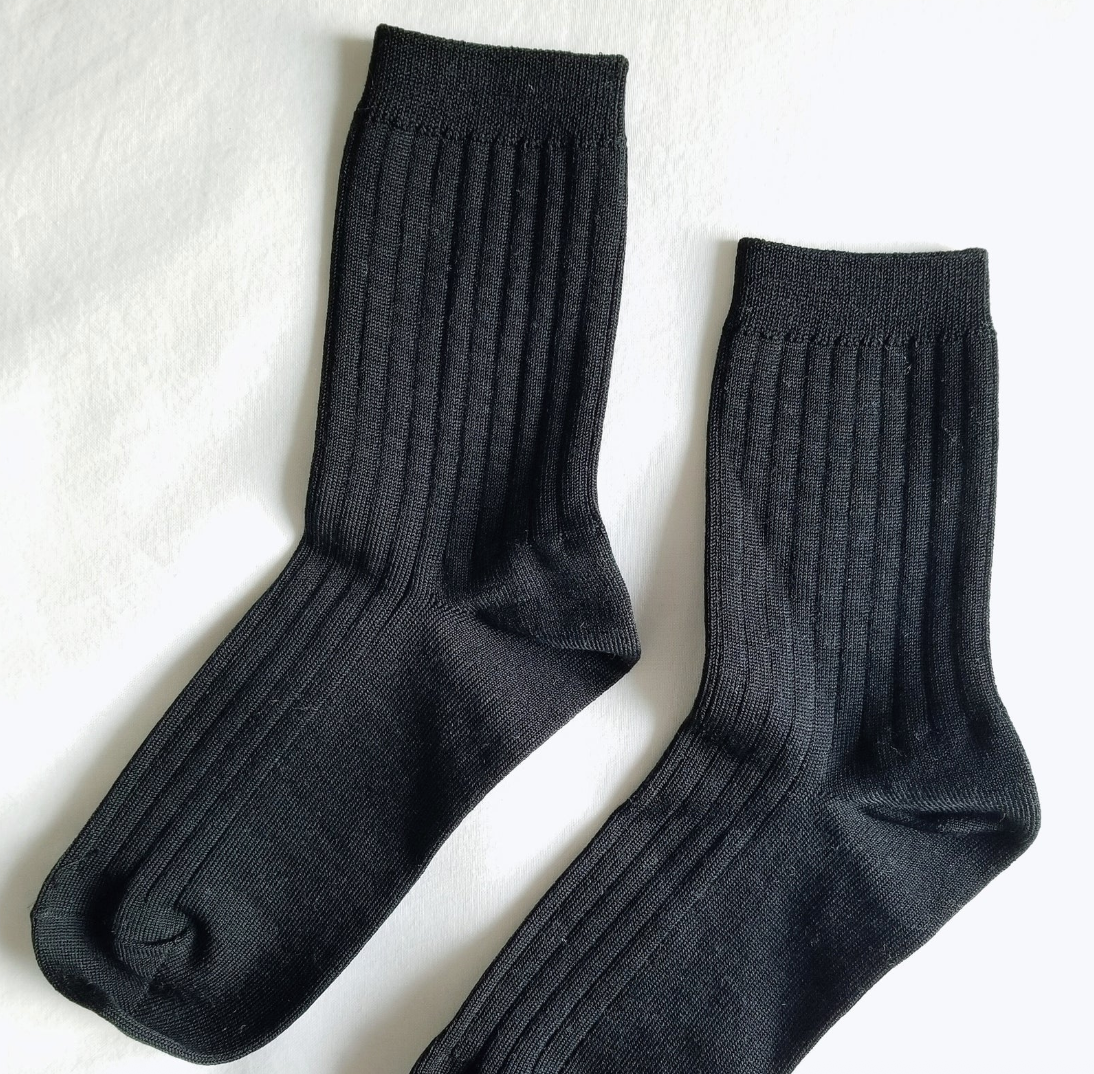 Le Bon Shoppe Her Socks True Black