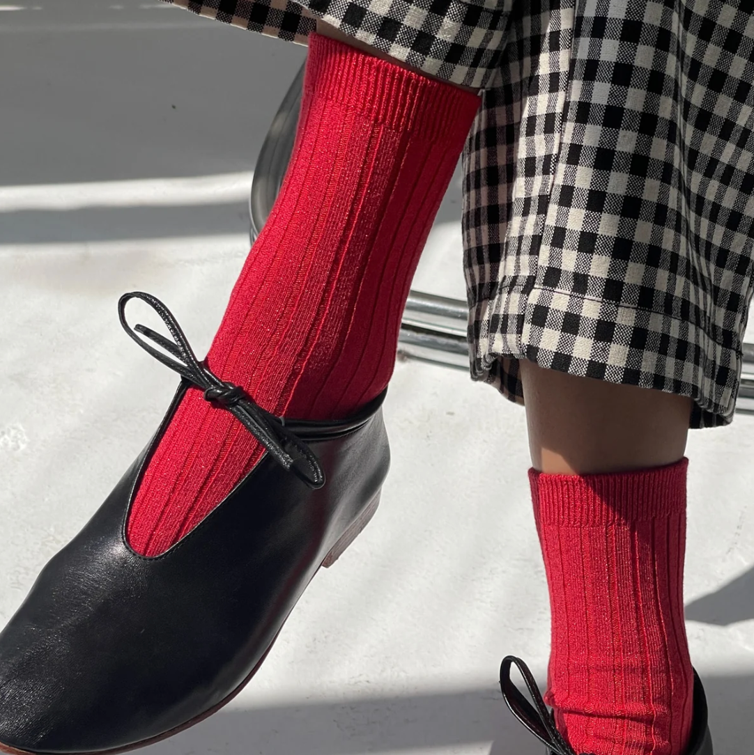 Le Bon Shoppe Her Socks Ruby Glitter