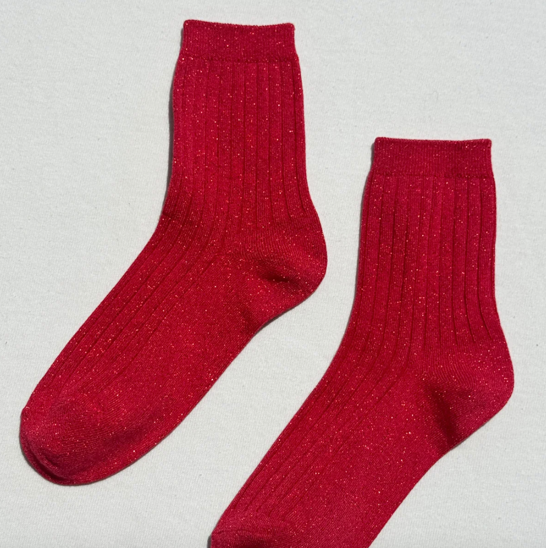 Le Bon Shoppe Her Socks Ruby Glitter