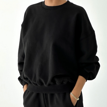 Le Bon Shoppe French Terry Core Sweatshirt Black