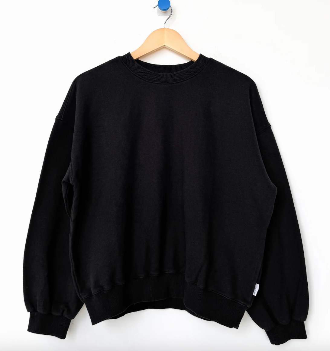 Le Bon Shoppe French Terry Core Sweatshirt Black