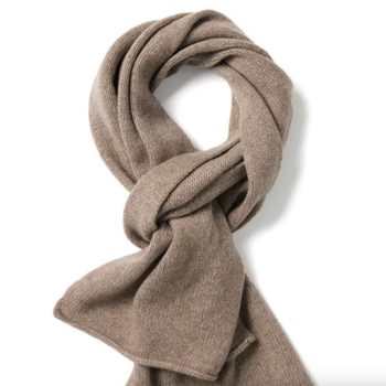 Studio Alter Scarf Plain Knit Taupe 100% cashmere