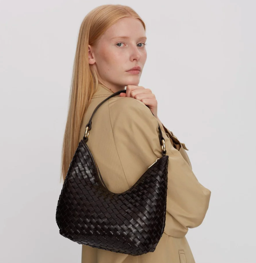 Adax Salerno Shoulder Bag Mona Dark Brown