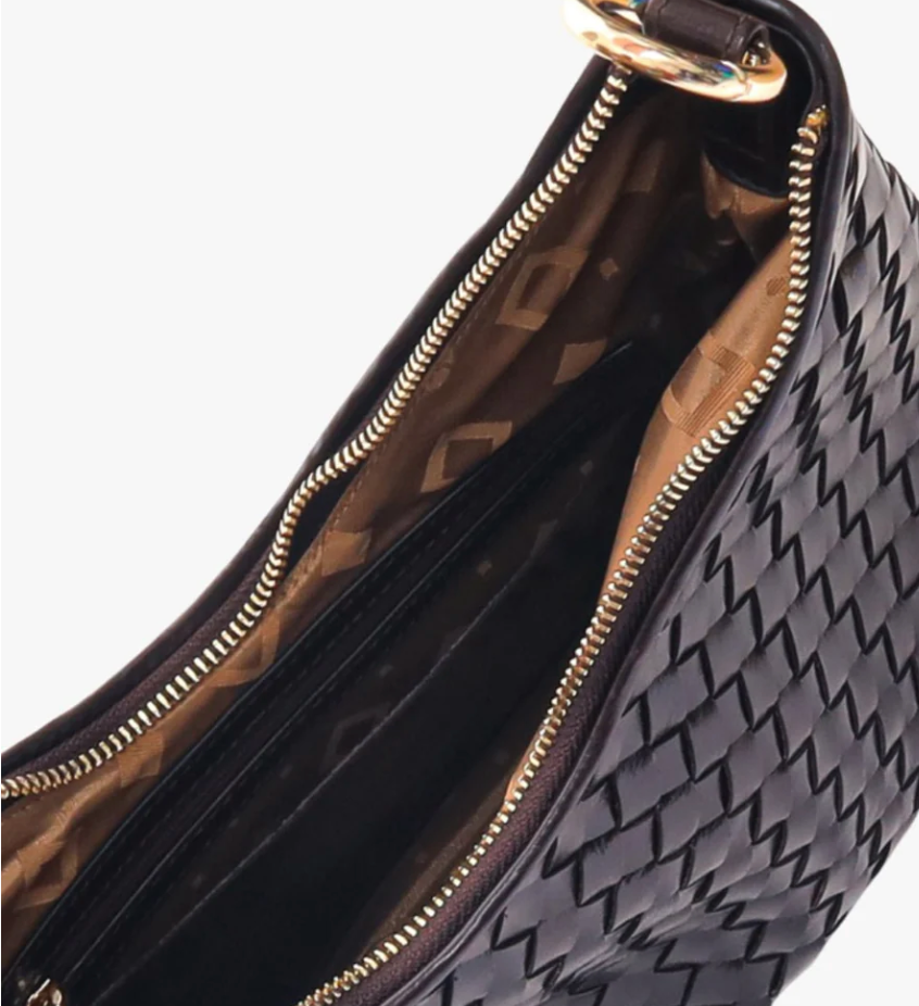 Adax Salerno Shoulder Bag Mona Dark Brown