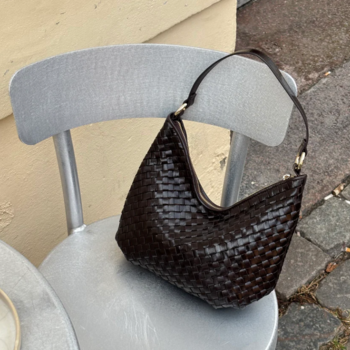 Adax Salerno Shoulder Bag Mona Dark Brown
