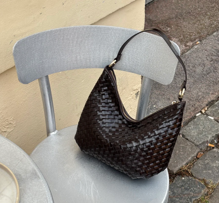 Adax Salerno Shoulder Bag Mona Dark Brown