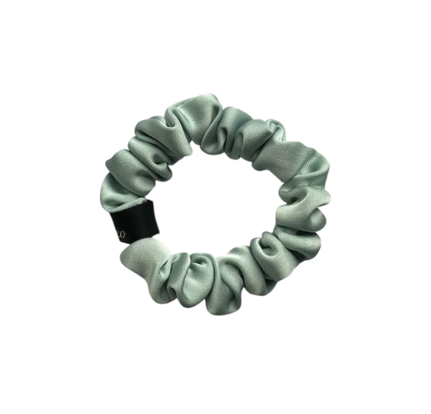 Pico Scrunchie Satin Fine Light Blue