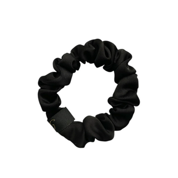 Pico Scrunchie Satin Fine Black