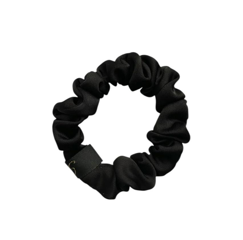 Pico Scrunchie Satin Fine Black