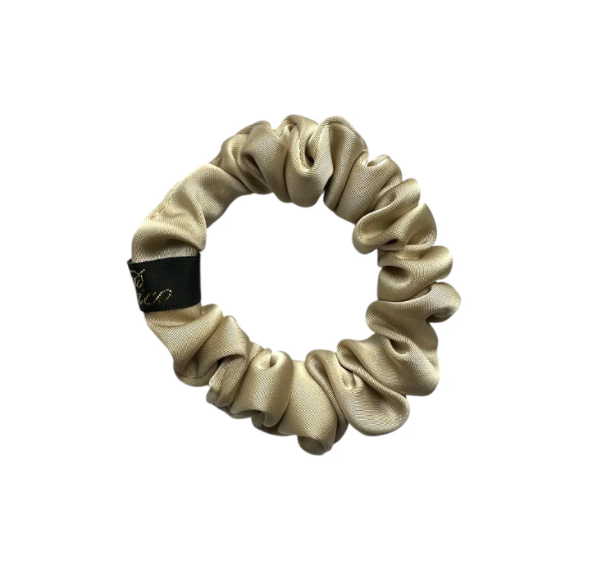 Pico Scrunchie Satin Fine Creme