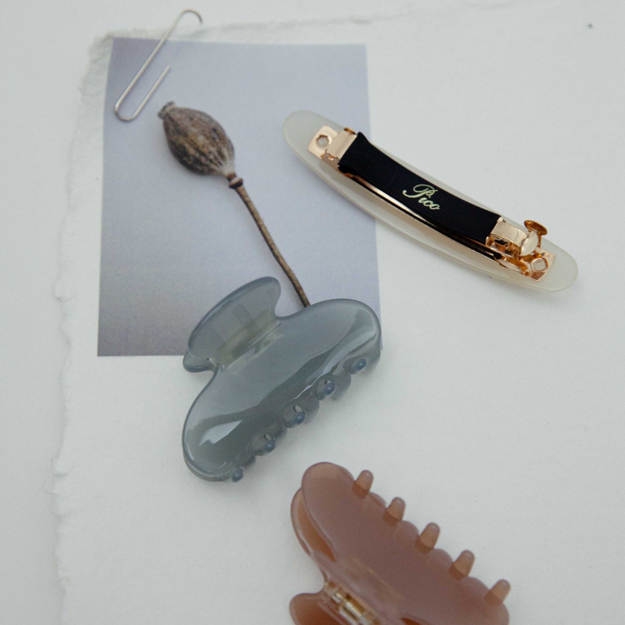 Pico Hair Clip Lola Barette Parchement