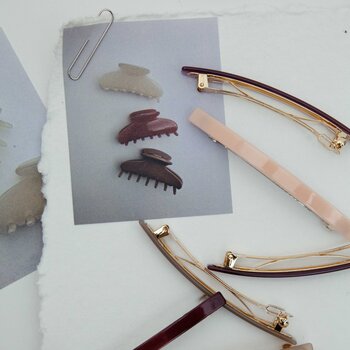 Pico Frenchie Hair Pin Peach Pastel