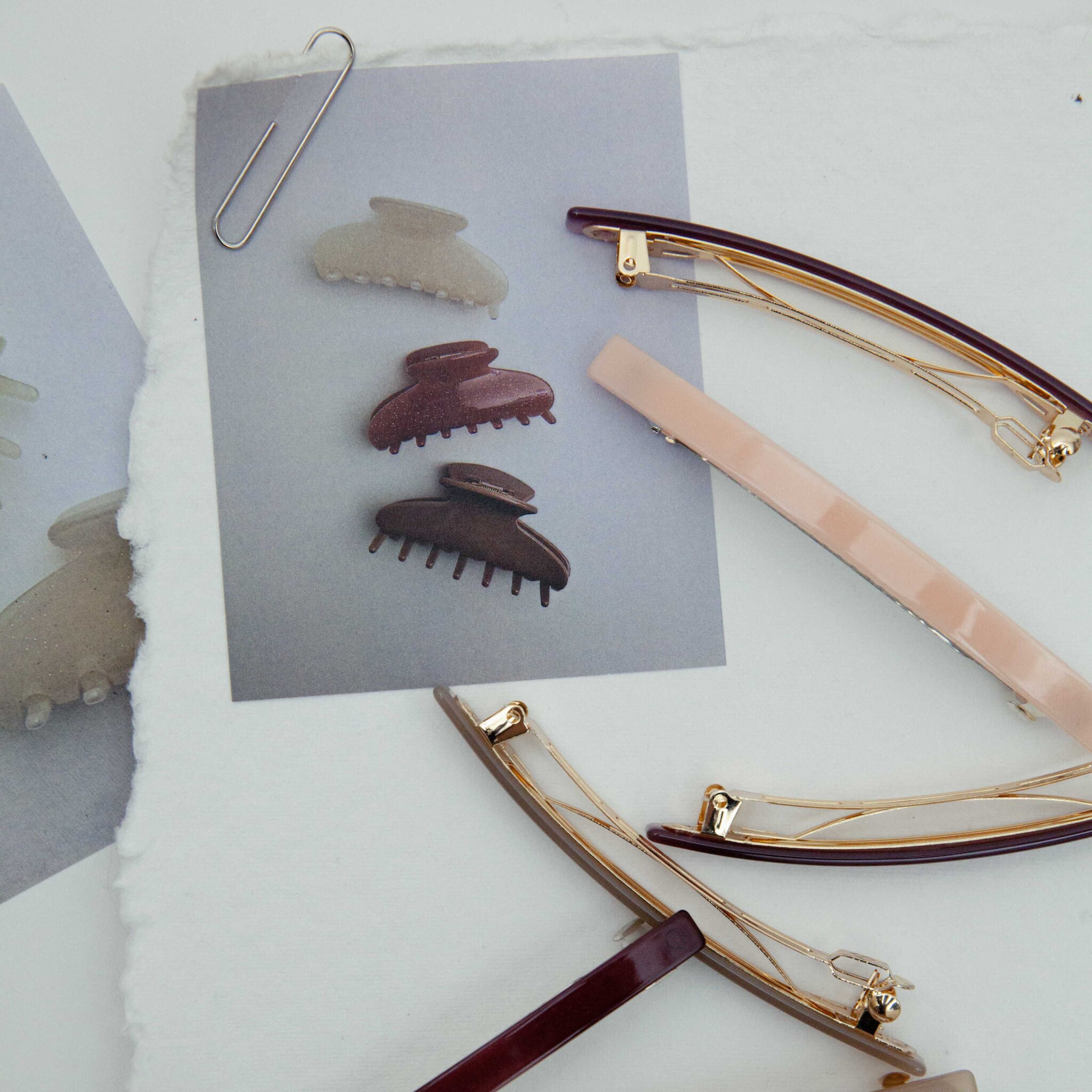 Pico Frenchie Hair Pin Peach Pastel