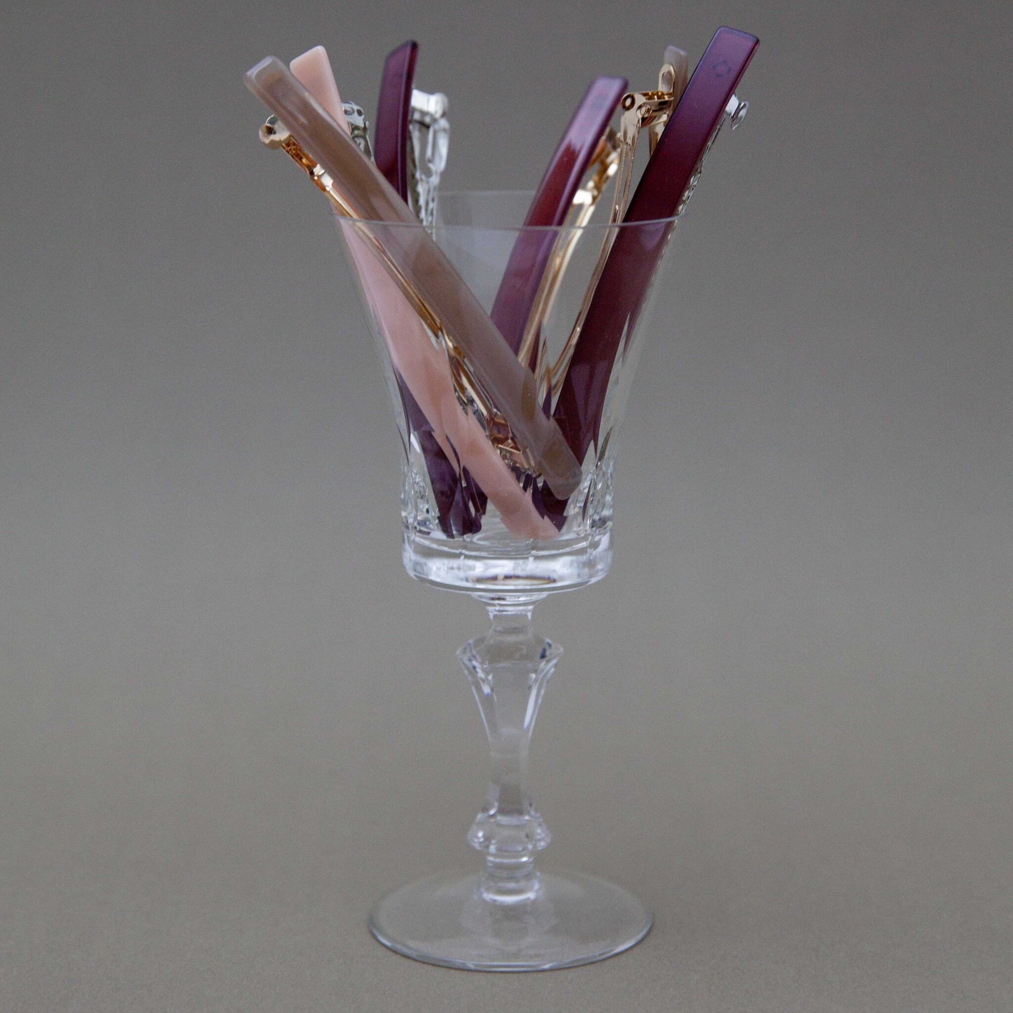 Pico Frenchie Hair Pin Plum